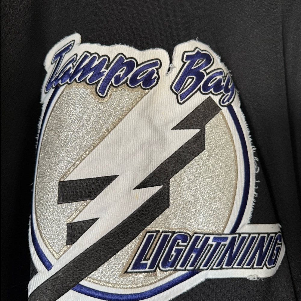 Vintage CCM Tampa Bay Lightning Jersey Black Hockey NHL 90s Men’s Size Large - Picture 4 of 10